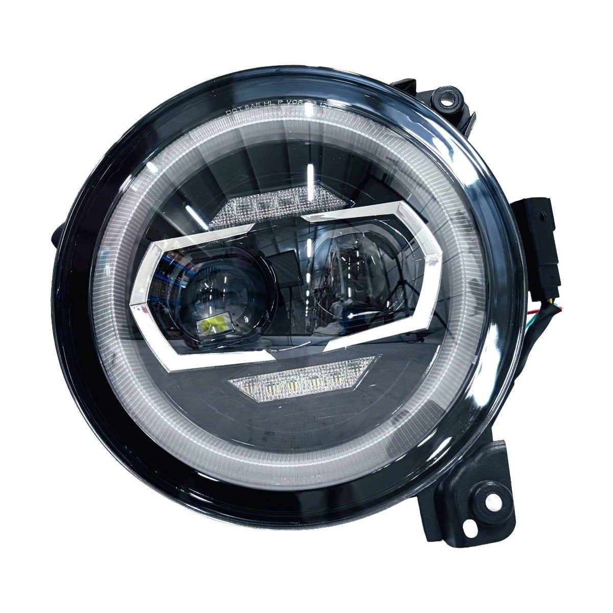 Reflektor LED 9 cali z pierścieniem DRL do Jeep Wrangler JL