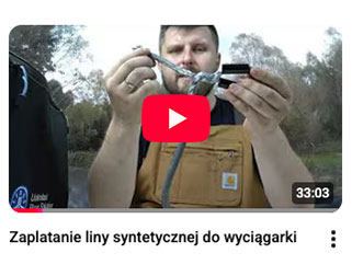 Zaplatanie liny syntetycznej do wyciągarki | Youtube